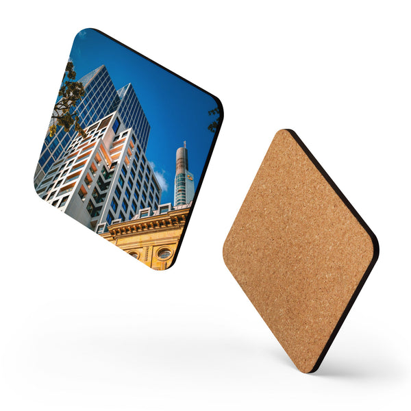Cork-back coaster