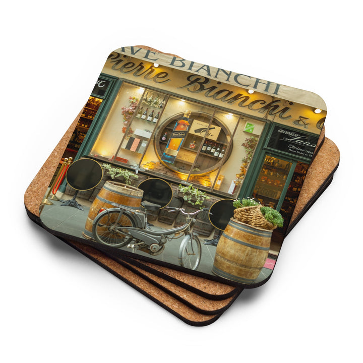 Cork-back coaster